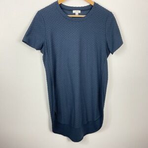 Wilfred Swiss Dot Capucine Slit Sides Short Sleeve Shirt Women's Size Medium